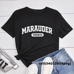 Vintage Marauder Sweatshirts for Women Pullover Letter Pritned Oversize Hoodies Streetwear Harajuku Women's Clothing Spring Tops