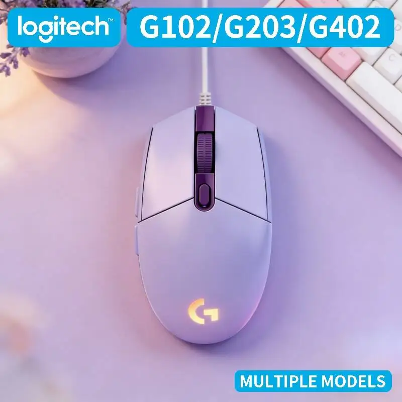 

Проводная игровая мышь высокой точности Logitech G102 G203 G402 с RGB-подсветкой, современная и стильная, для игровой станции