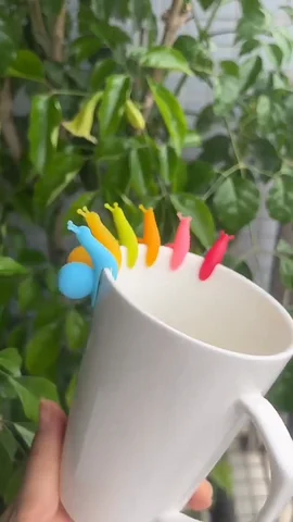 2Pcs Silicone DisposableTea Bag Holder Rest Clips Cute Snail Shape Tableware Tea Pot Cups Mug Decoration Drinkware Tools