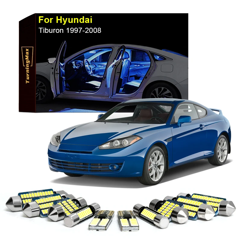 

Canbus Interior Lighting LED Bulbs Kit For Hyundai Coupe Tiburon RD GK 1997-2008 Trunk Dome Lights Indoor Lamps Car Accessories