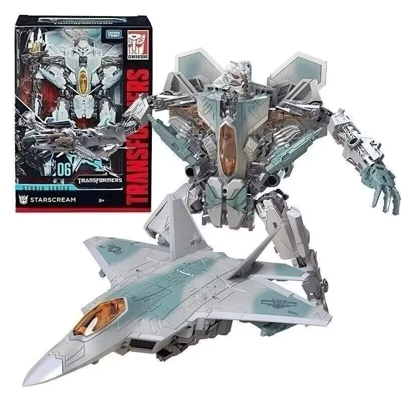 Hasbro-Movie Studio Series Ss06 Ss12 Ss21 Transformers Starscream Figurka Model Kolekcjonerska Zabawka Prezent Ozdoba na Biurko
