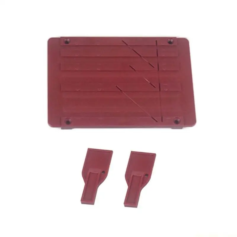 F62C Cassette Tape Repair Tape Splicing Set with Two Fixer for 1/4 1/2Inch Tape