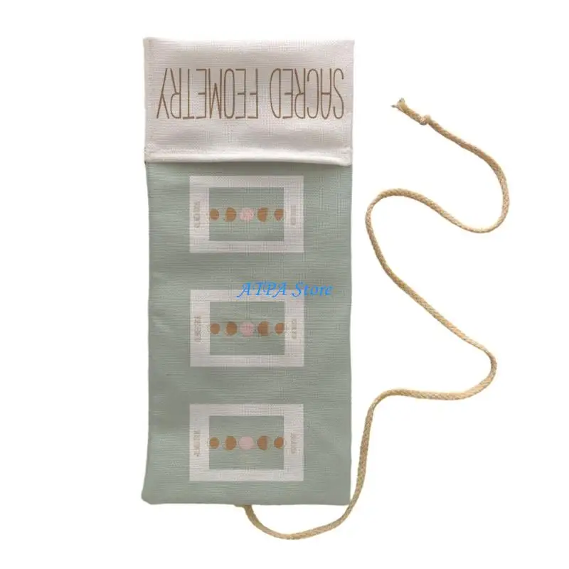 U13C Artistic Divination Storage Bag Water Resistant Poly Linen for Travel Use