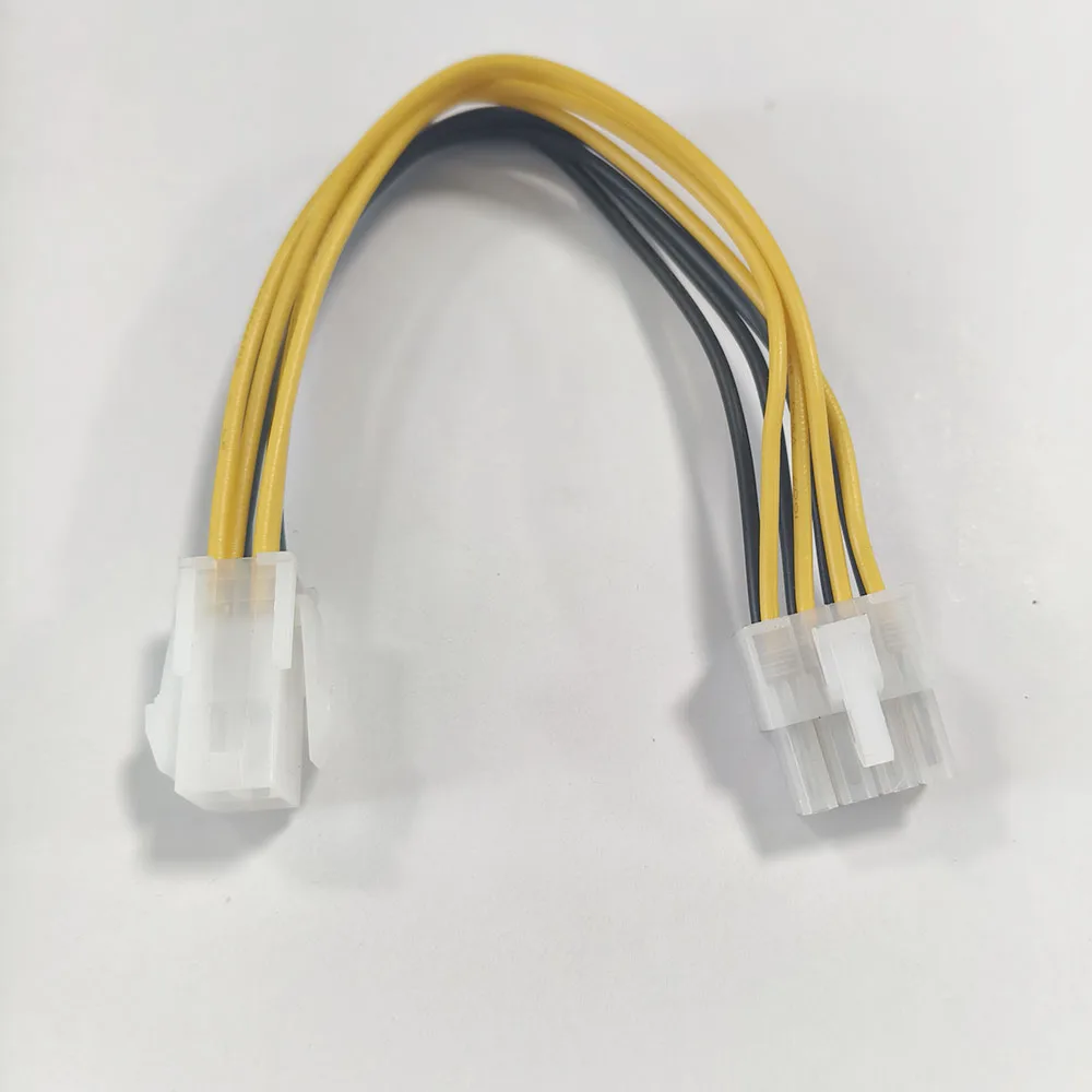 1 peça 12v 4 pinos macho para 8 pinos cabo de alimentação cpu atx 4 pinos macho para 8 pinos eps cabo de alimentação adaptador fonte de alimentação cpu