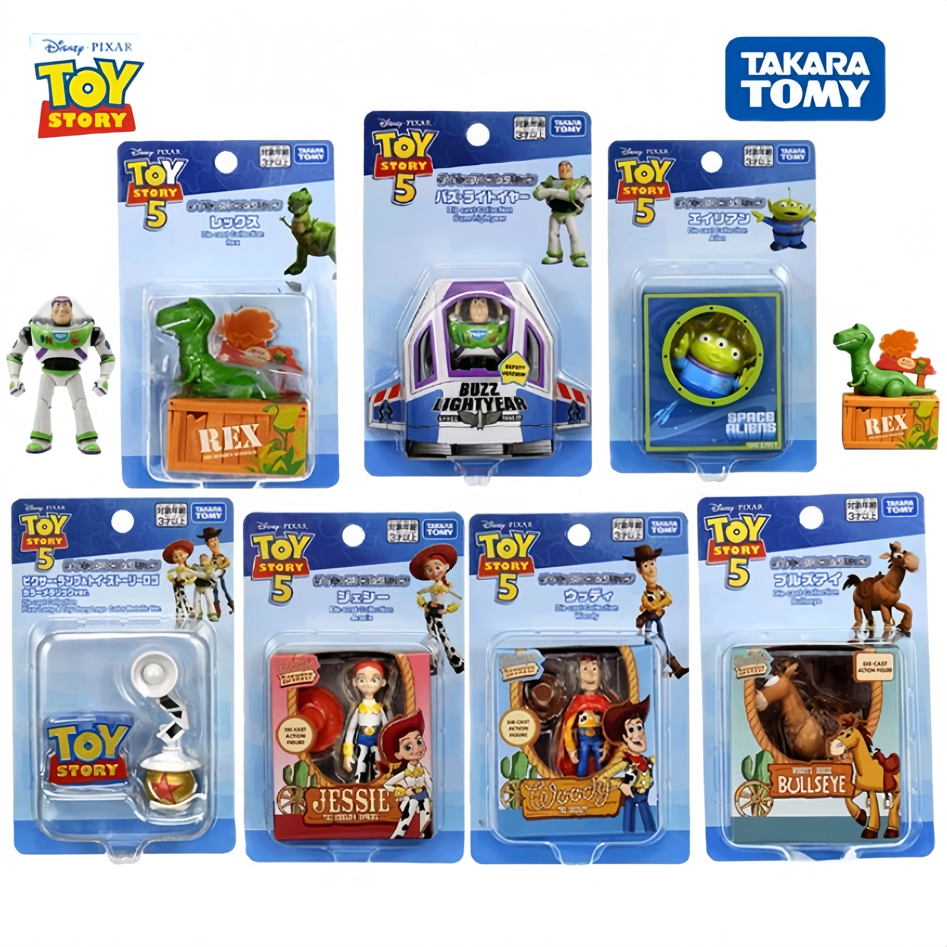 Takara Tomy MetaColle Toy Story 5 Full Complete Set 7 Styles Metal Mini Character Figure Desktop Hobby Ornament Collectible Gift