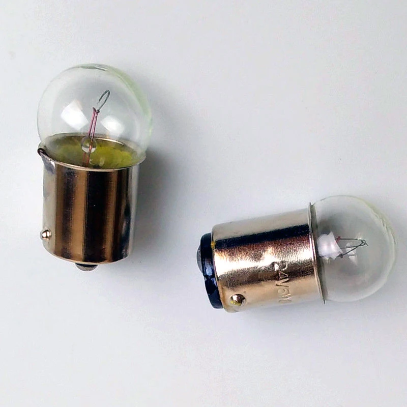 Minibombilla de doble contacto para luz indicadora, 10 piezas, B15, 6V, 12V, 15V, 24V, 30V, 36V