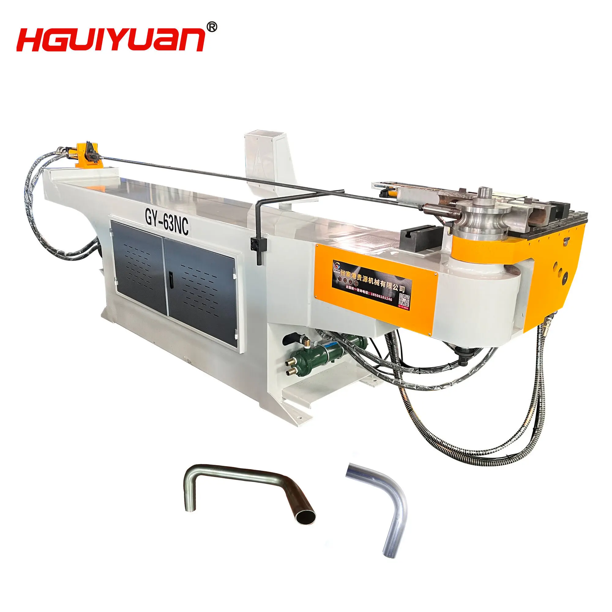 DW63NC Semi-Automatic Maximum Diameter Of The Bend 63Mm NC Pipe Bender Carbon Stainless Steel Tube Bending Hine