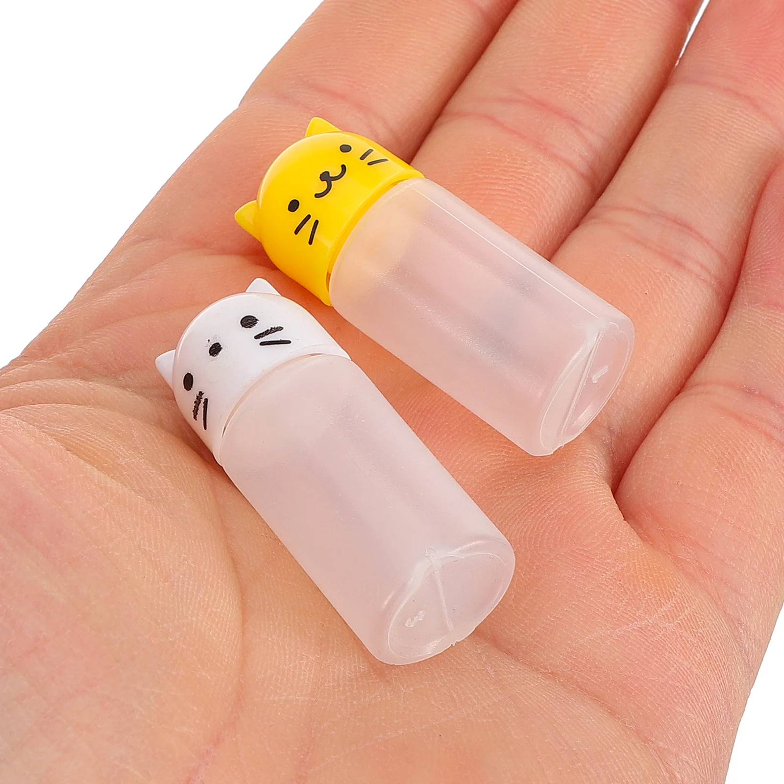 2 set adorabili piccole bottiglie di condimento contenitori di salsa di plastica per picnic dispenser di salsa di soia all'aperto aceto portatile