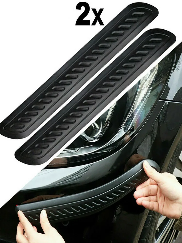 Universal Rubber Auto Bumper Protector Bar Styling Car Door Anti Scratch Protector Strip Rearview Mirror Anti-collision Stickers