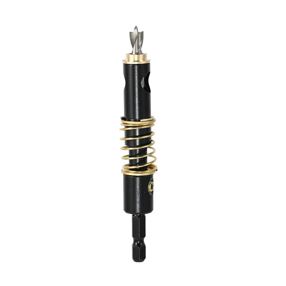 High Efficiency Hex Shank Hinge Hole Opener Twist Drill Woodworking Tool Precision Positioning For DIY Furniture