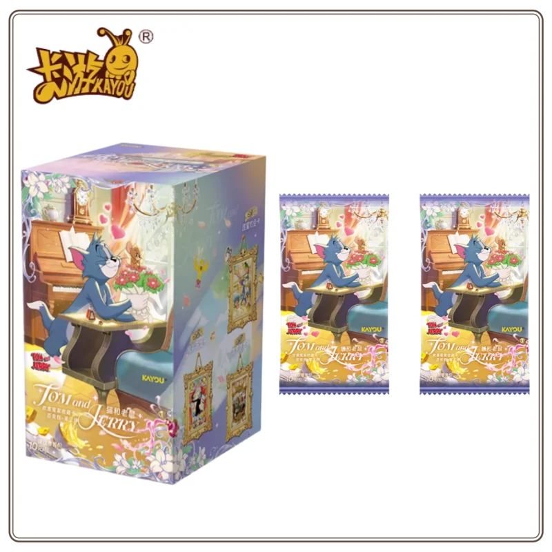 In Stock KAYOU Tom and Jerry Happy Enemy Collection Card Versatile Pack 3 Bullets Genuine Anime Peripheral Cards Original