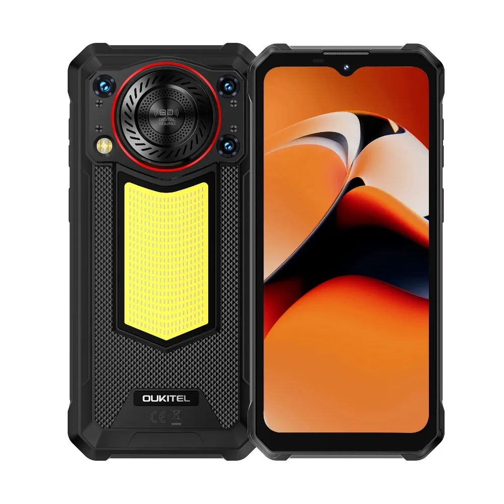 OUKITEL WP53 PRO 4G Rugged Smartphone Android15 6.52 Inch 24GB RAM+256GB ROM Mobile Phone 11000mAh 50MP 18W Cell Phones NFC