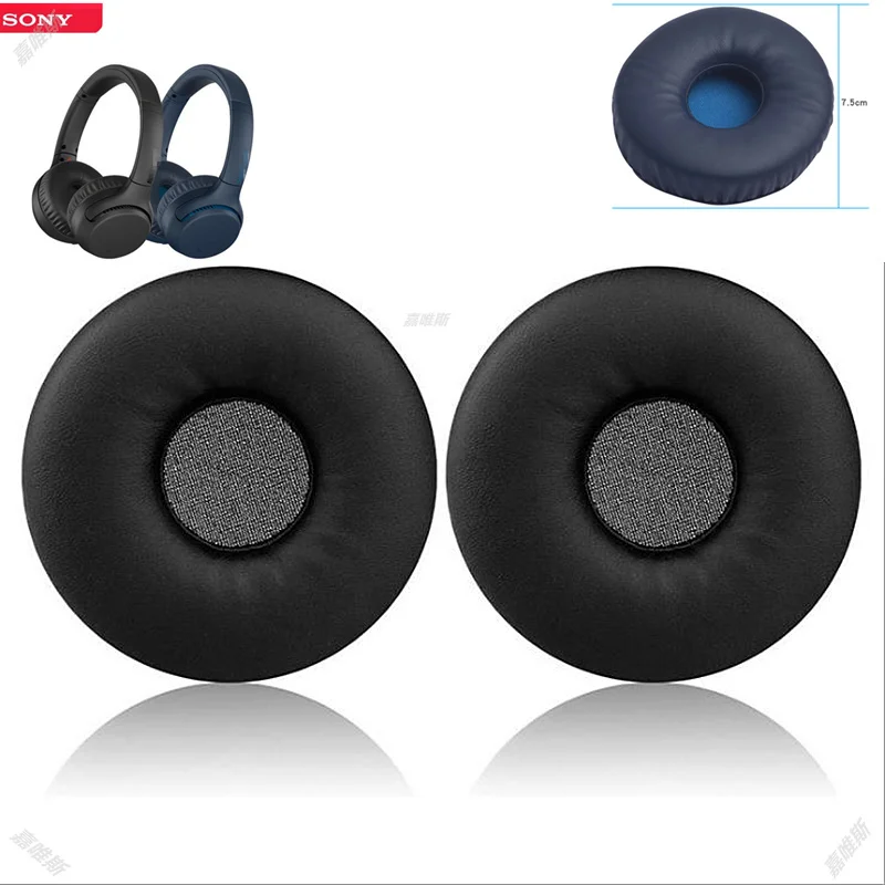 

75mm Round Earpads Replacement Earpads for Sony WH-XB700 Headset Headphones Leather Sleeve Earphone Earmuff