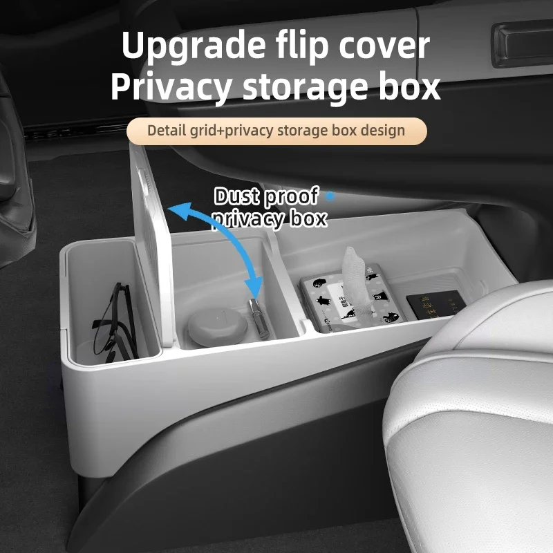 2024 For Buick GL8 Center Console Below Storage Box Central Control Organizer Mat Car Interior Silicone