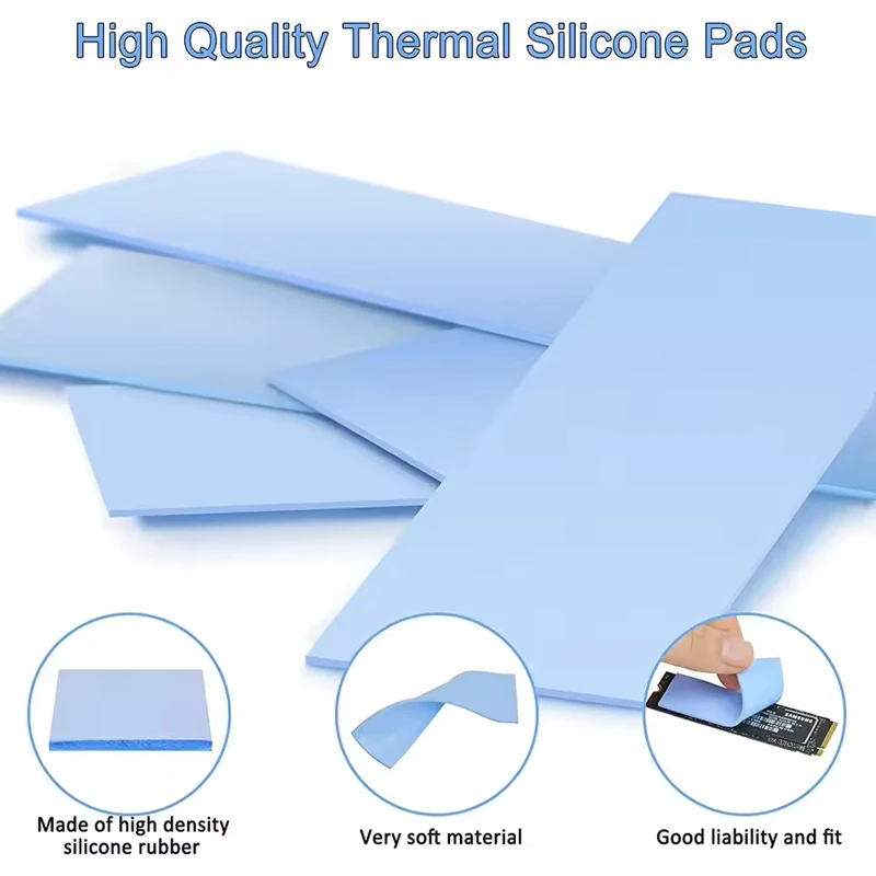 Silicone Thermal Pad - 70x20mm Thermal Pad For M.2 2280 SSD NVMe, CPU, Graphics Card Heatsink Motherboard Heat Dissipation Heats image 5