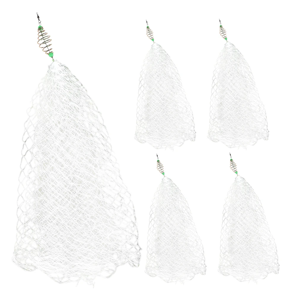 

5 Pcs Fishing Net Set Fine Mesh Cast Small Fishnet Gear Trap Iron Catching Nets