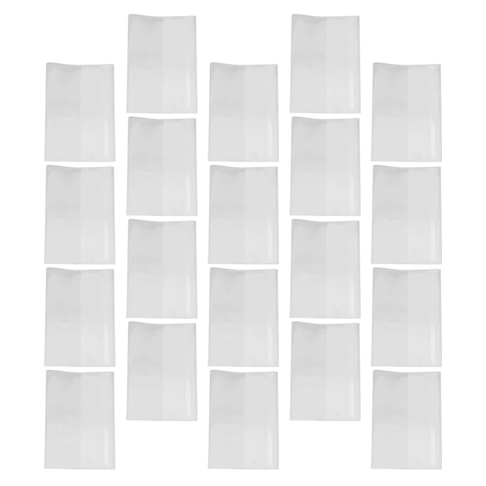 

20Pcs Transparent Book Covers Clear Book Sleeve Plastic Protector for Textbooks Notebooks and Reading Materials