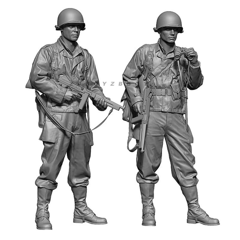 

1/35 European Army Resin Model Figure Gk Micro Miniature 3d Printed White Model Toy Unassembled And Unpainted Kit