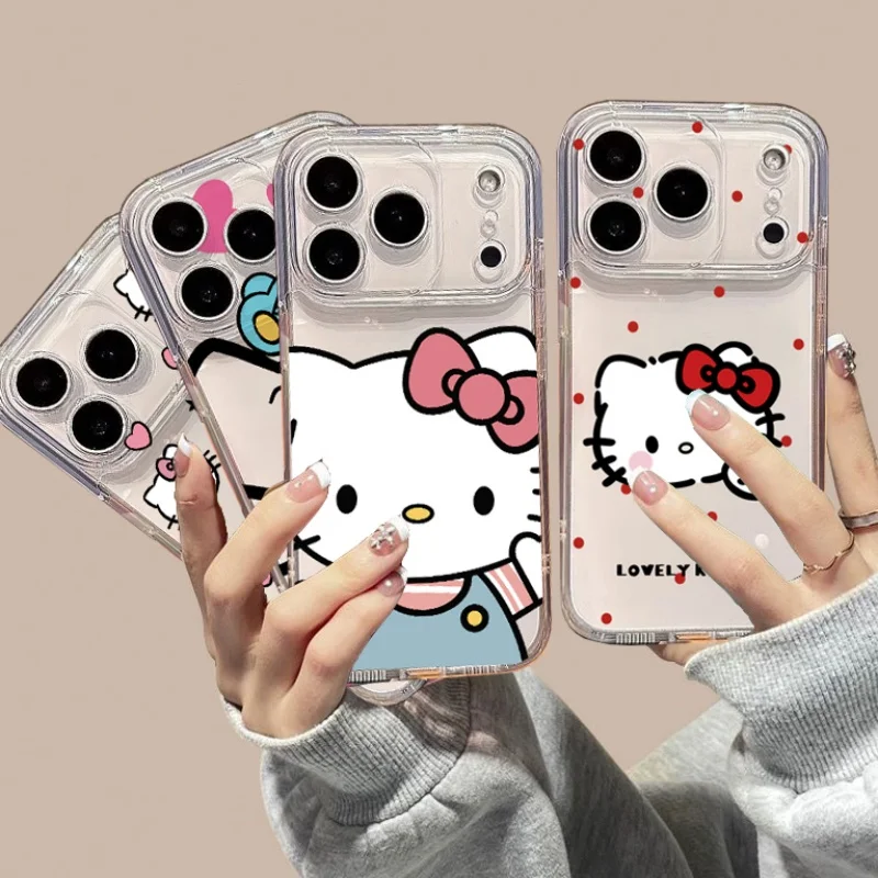 Cute Hello Kitty Phone Case For Samsung Galaxy S26 S25 S24 S23 S22 Ultra FE Edge Plus A56 A36 A26 Soft Shockproof Clear Cover