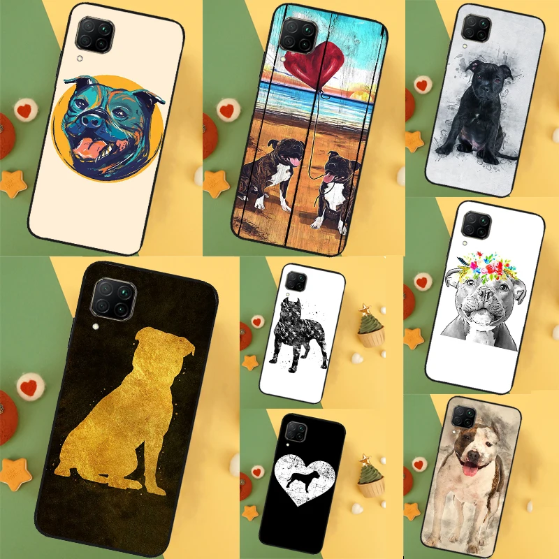  Staffordshire Bull Terrier Dog Case For Huawei Nova 11 Pro 3i 7i 8i 11i Y60 Y70 Y90 Y61 Y91 9 10 SE P20 P40 P30 Lite Cover