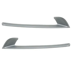 51117331766 1 Pair Front Left Right Bumper Grille Strip Trim Moulding 51117331765 Fit for BMW 5' F10 F18 2014 2015 2016 Silver