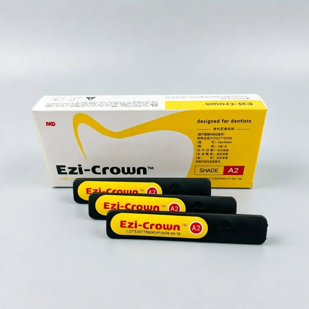 1/3Pcs Dental temporary crown bridge resin Light Cured dentistry provisiona 15g/Pc  repair Ezi-Crown Lab supplies