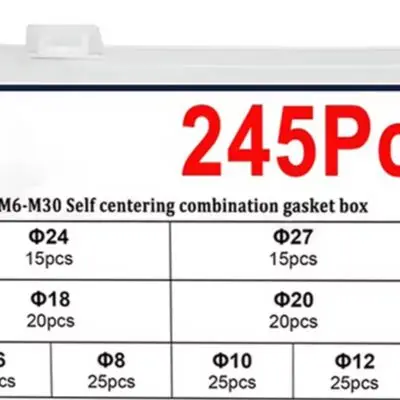 Washer Assortment Nitrile Rubber Seals For Appliances Gasket Set Isolates Connections Boxed Assortment Packaging