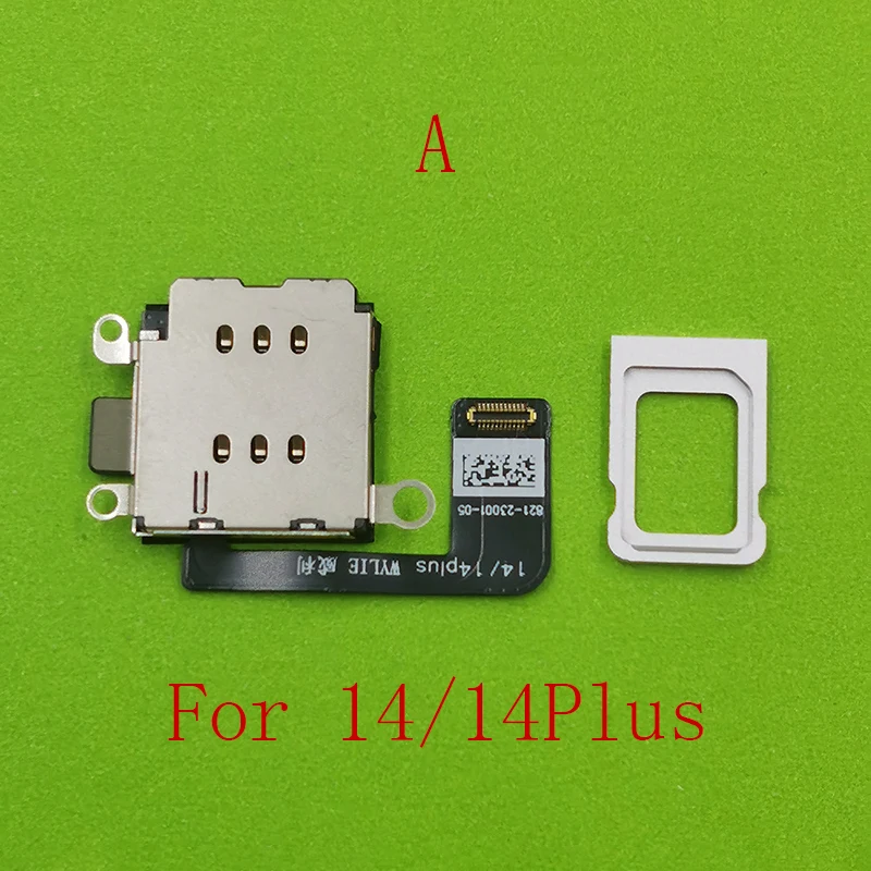 Wylie ESim to Dual Card Flex Ca‮lb‬e for iPhone 14 15 Pro Max Plus eSim Modified to Single Sim Slot Tray No N‮ee‬d Separation