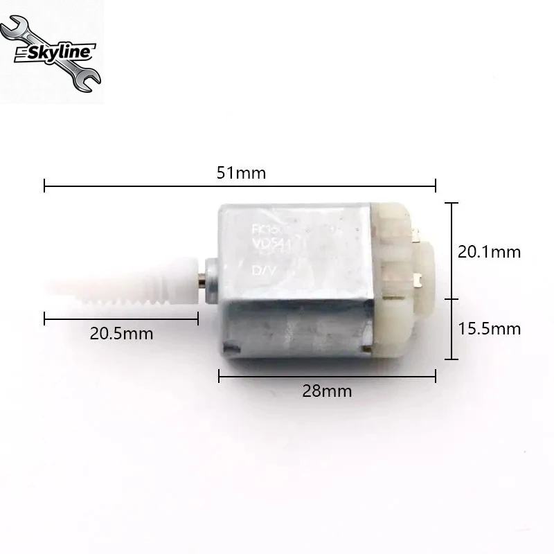 FK130RD09490 Car Rearview Mirror Adjustment Moduel Inner Motor DC 12V Engine Motor Carbon Brush