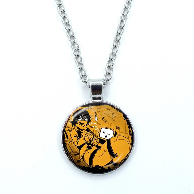 Sebastian Solace Necklace for Women Jewelry Funny Cute Cartoon Cabochon Glass Pendant Fashion Crystal Necklace Wholesale