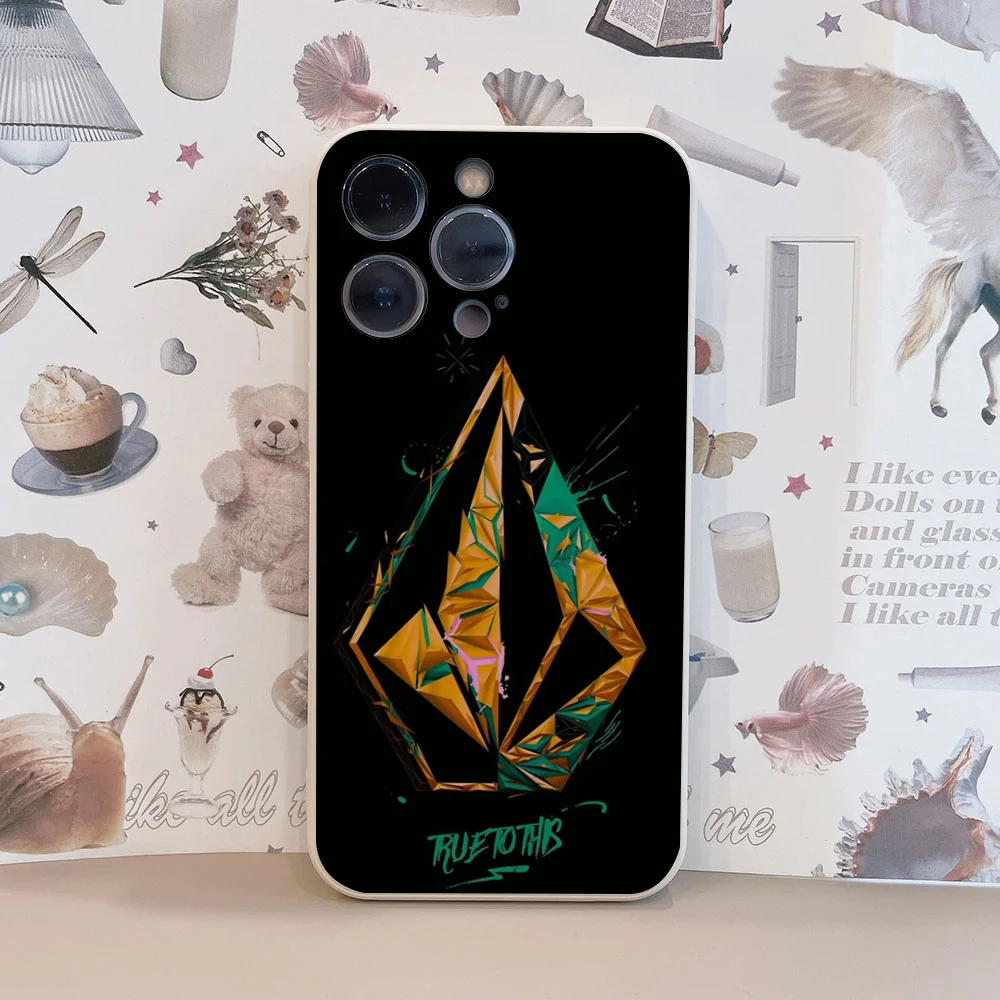 حافظة هاتف بشعار Epc Volcom من السيليكون الناعم لهاتف آيفون 16 15 14 13 12 11 Plus Pro Max Plus #3