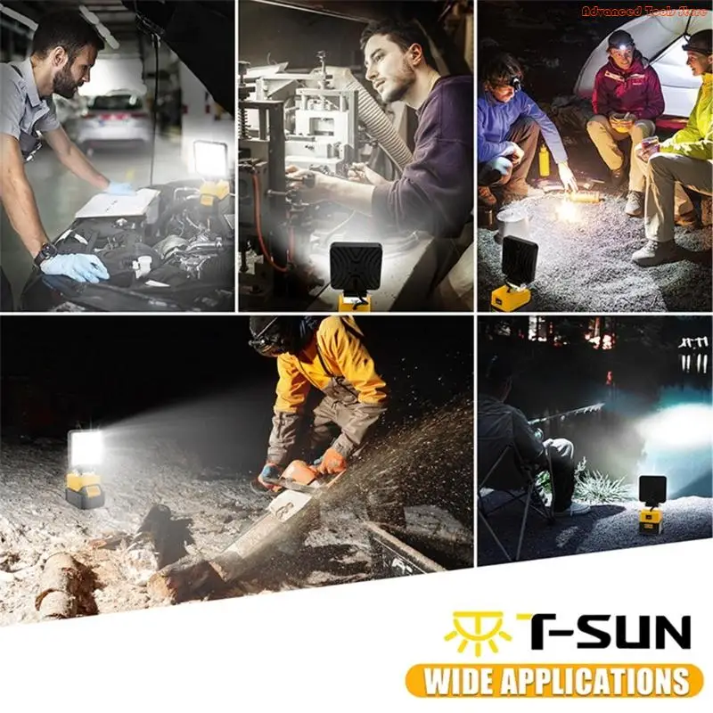 2Pcs Cordless LED Work Light F - Outdoor Lighting Jobs 评论和价格