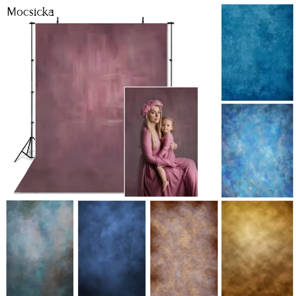 

Abstract Gradient Texture Portrait Backdrop for Photography Vintage Blue Black Grey Color Professional Photographic Background