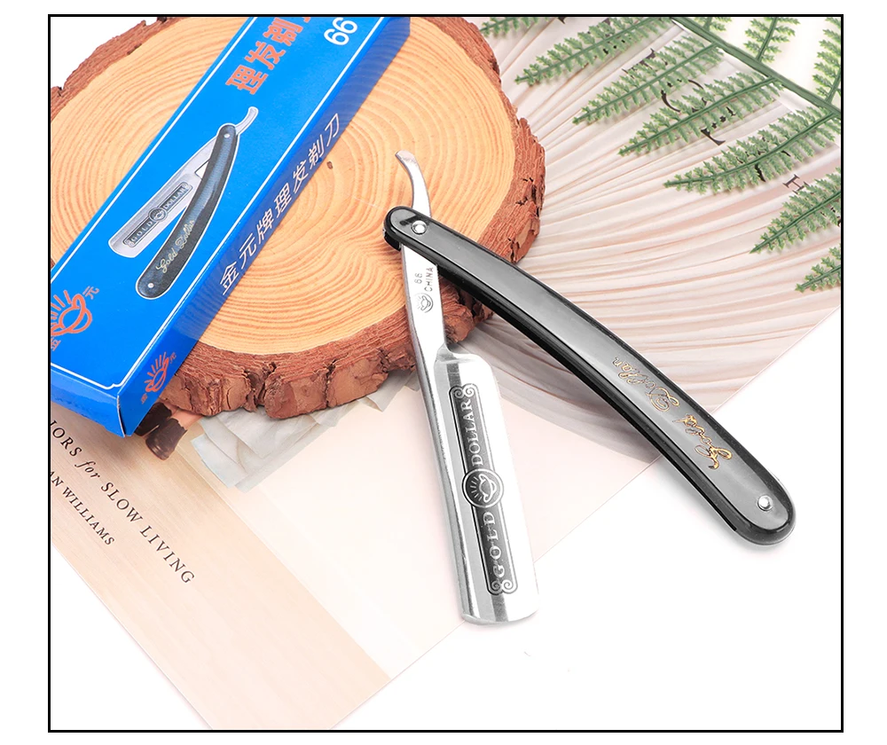 Klassische Straight Edge Barber Razor Schönheit Professionelle Rasiermesser Salon Qualität Manuelle männer Bart Cut Throat Shavette – Detail 9