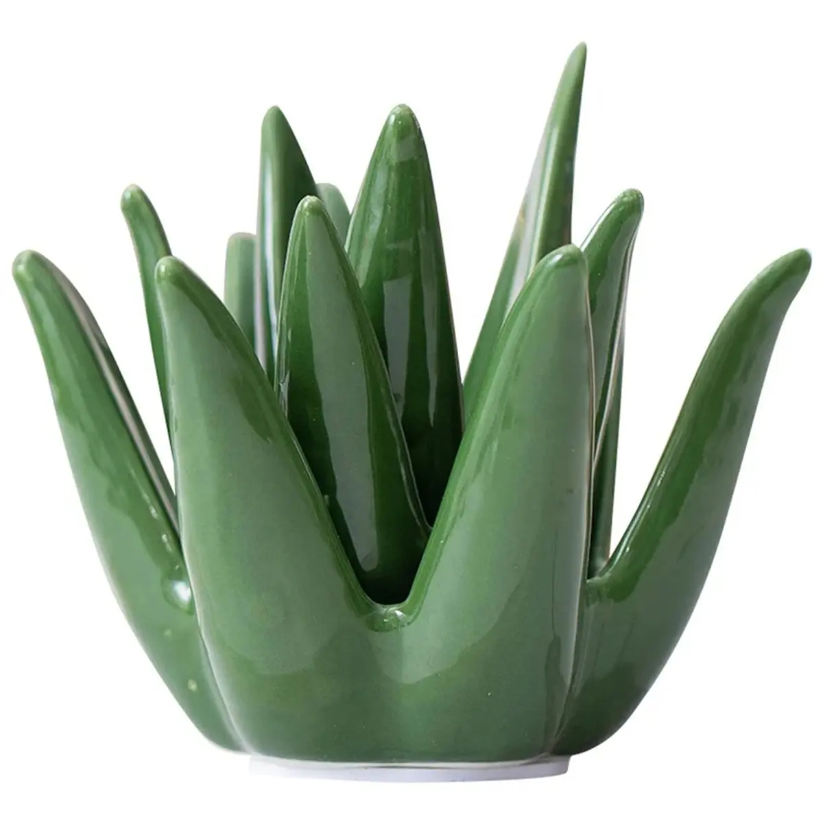 A95G Nordic Ceramic Cactus Ring Jewelry Earrings Home Study Desk Decorations Crafts