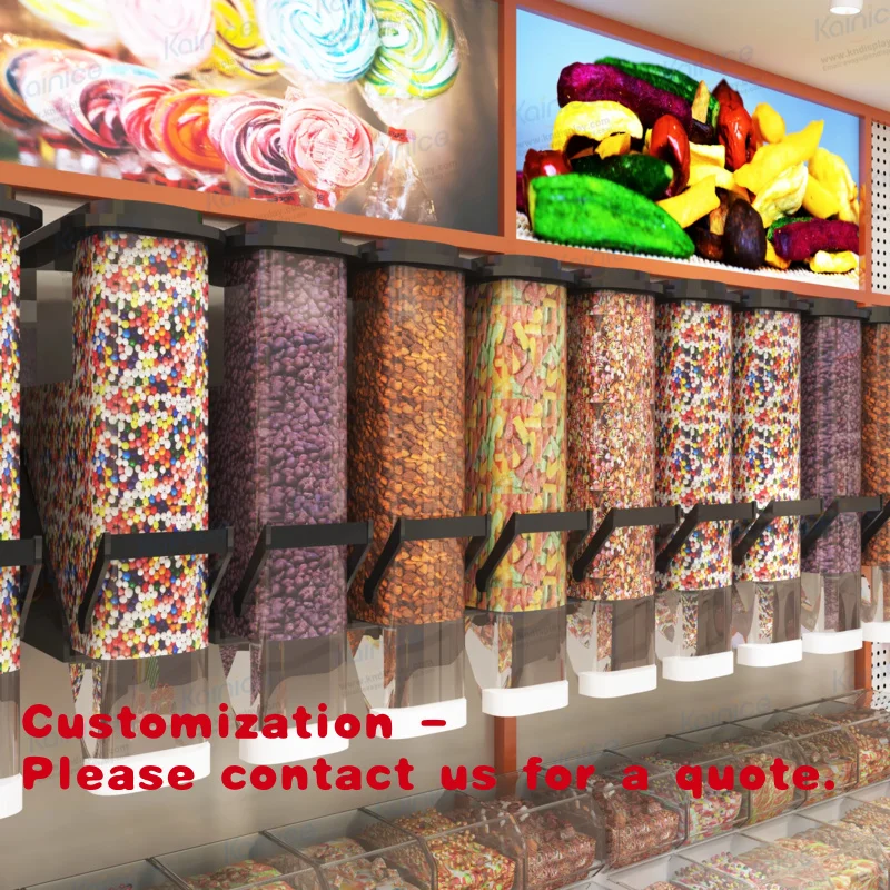 

Customize.Kainice Retail Acrylic Bins showcase Chocolate bar Display Rack Shelf Wall Mounted Candy Storage Displ