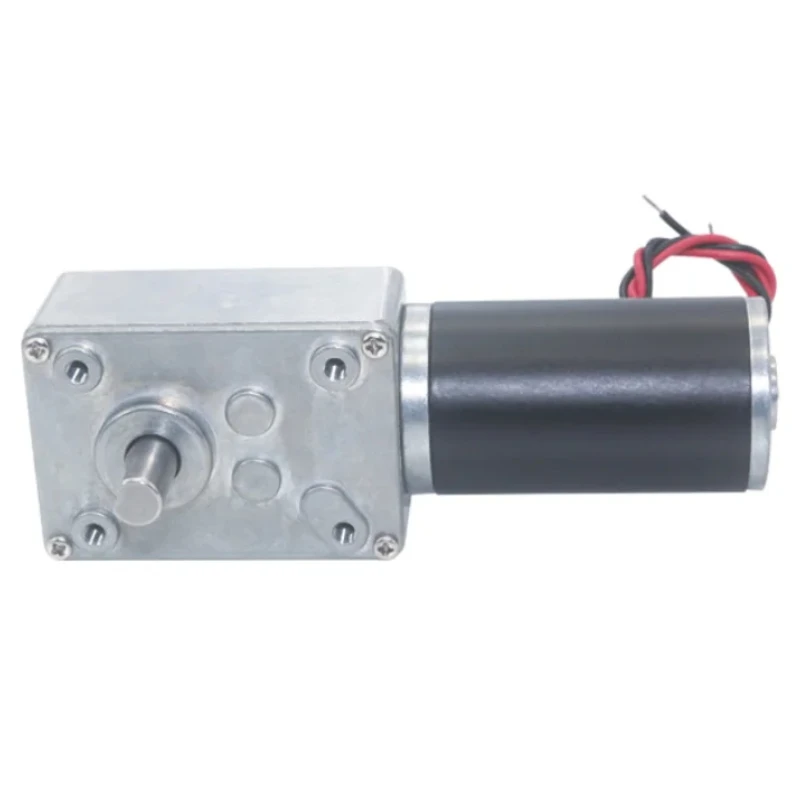 

5840-31ZY DC12V 24V Powerful Torque Gearmotor Metal Turbo Worm Gearbox Type-D Shaft Reversed Low Speed Self-Lock Worm Gear Motor