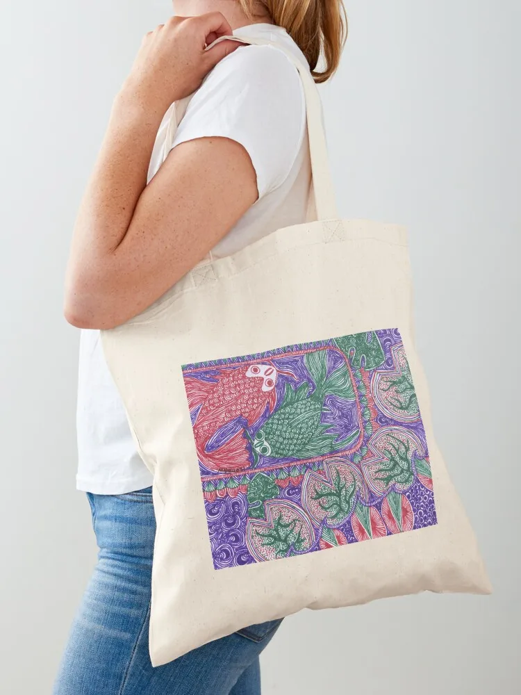 

Koi Pond Tote Bag large size bags woman shopping bag tote bag women hand bags