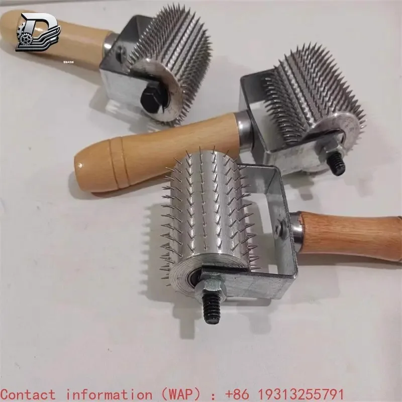 【From China】Handheld  Roller With Handle Roller Small Push Perforation Non-woven Fabric Perforation Customization