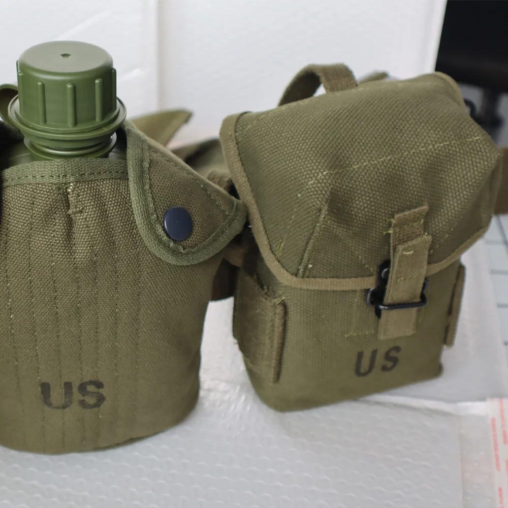 M1956 Nachbildung einer langen Beuteltasche, 2. Weltkrieg, Sportausrüstung des koreanischen Kriegs, Ausrüstungskombinationsset 1956 Tasche – Detail 24