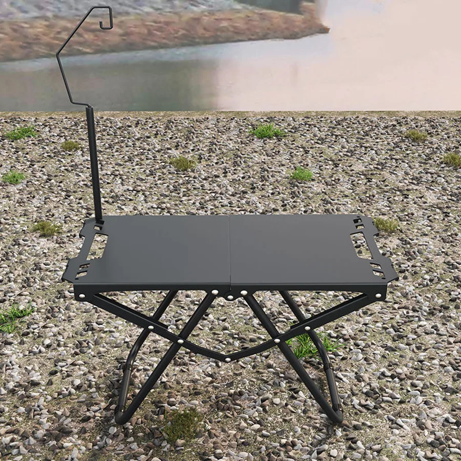 Lightweight Folding Picnic Table, Camping Folding Table for Practical Use Outdoors, Space-Saving Design, High Load Capacity