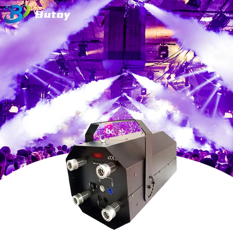 Super CO2 Jet Cannon New Type Four Holes Smoke Machine Profession Air Column Smoke Machine for Fairyland Live House Stage Effect