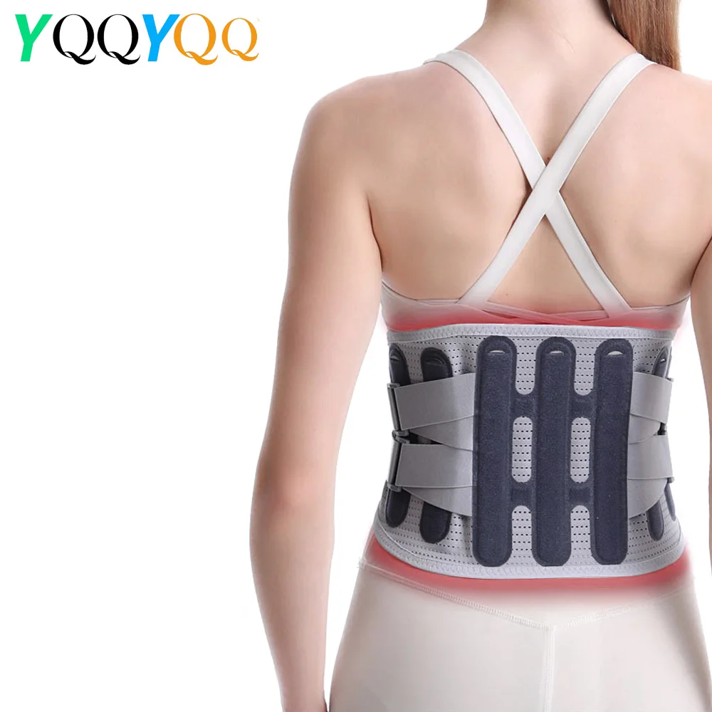 

1 шт. противоскользящий пояс для поддержки поясницы с 7 ребрами жесткости, дышащий бандаж для нижней части спины для мужчин и женщин, для работы и активного отдыха