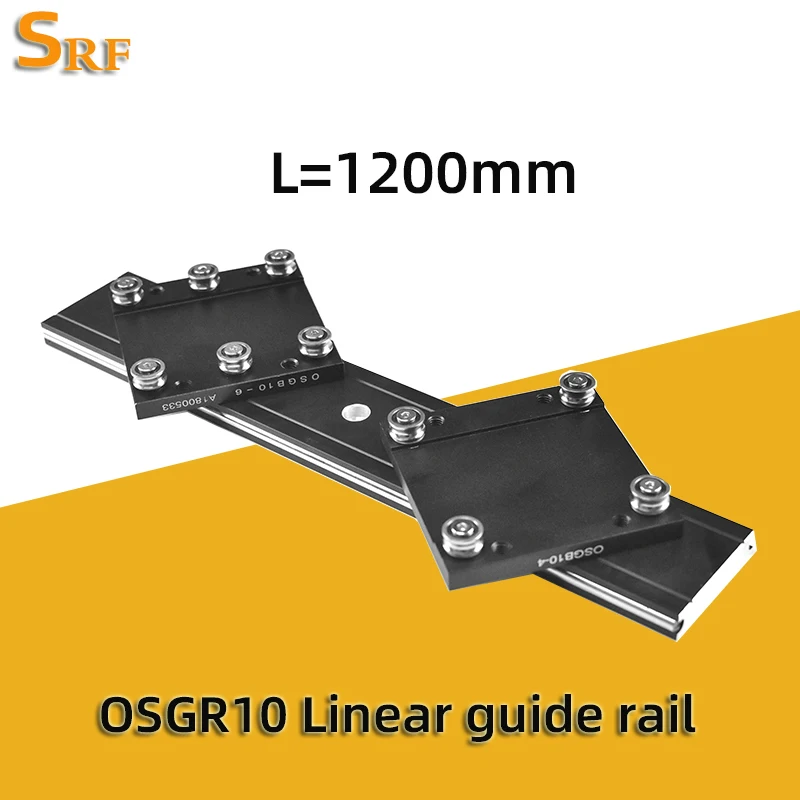 

Dual-axis linear guide 50mm OSGR10 Roller slide 1PC OSGB10 block and 1PC OSGR10 guide Length 1200mm Woodworking slide