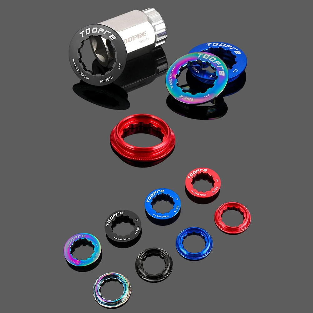 11T Cassette Flywheel Lock Cover Aluminum MTB Bike Freewheel Locks Rings for Outdoor Riding Hiking Supplies