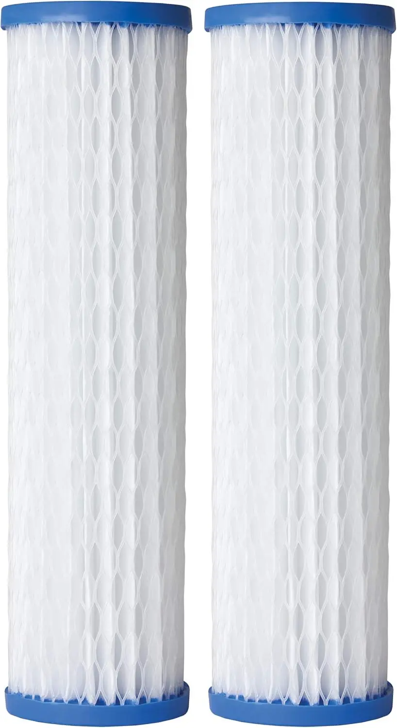 

Сменный картридж для фильтра для воды от осадка, 2,5x10 дюймов, 40 микрон — 2 штуки для систем фильтрации воды для всего дома