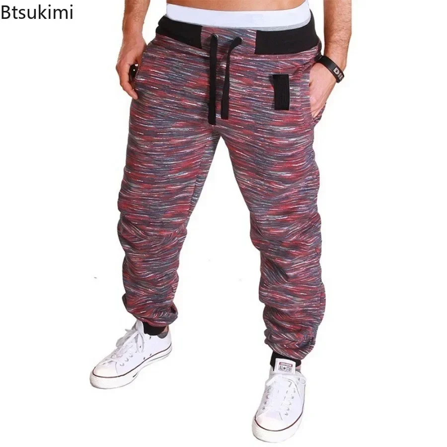 Novo 2025 calças masculinas hip hop camuflagem calças casuais moda solta lápis calças tendência streetwear conforto calças esportivas para homem