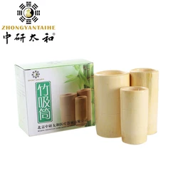 Fire Cupping Set Plantar Bamboo Cupping Jar Acupuncture Massage Traditional Chinese Medicine Carbonized Bamboo Pot Cans Back Arm