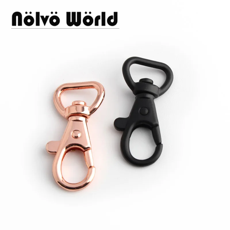 

10-50pcs 7 Colors 40x13mm 1/2'' Metal Bag Buckle Keychain Rose Gold Snap Buckles Hooks Perfect for Leather DIY Accessories