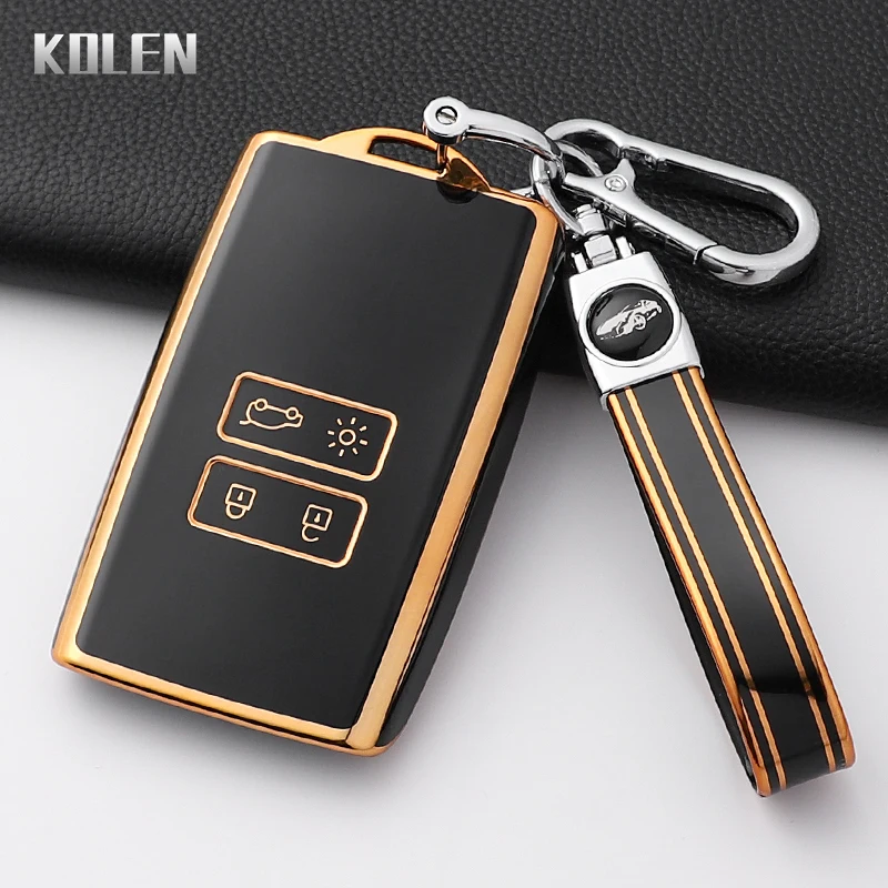 Fashion TPU Car Key Case Cover For Renault Koleos Kadjar Captur Megane Talisman Espace Clio Zoe Scenic 4 Arkana Dacia Sandero